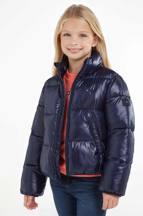 Tommy Hilfiger Dječja jakna Tommy Hilfiger boja: tamno plava