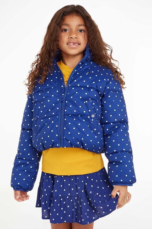 Tommy Hilfiger Dječja jakna Tommy Hilfiger boja: tamno plava