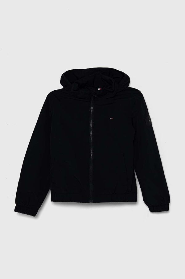 Tommy Hilfiger Dječja jakna Tommy Hilfiger boja: tamno plava