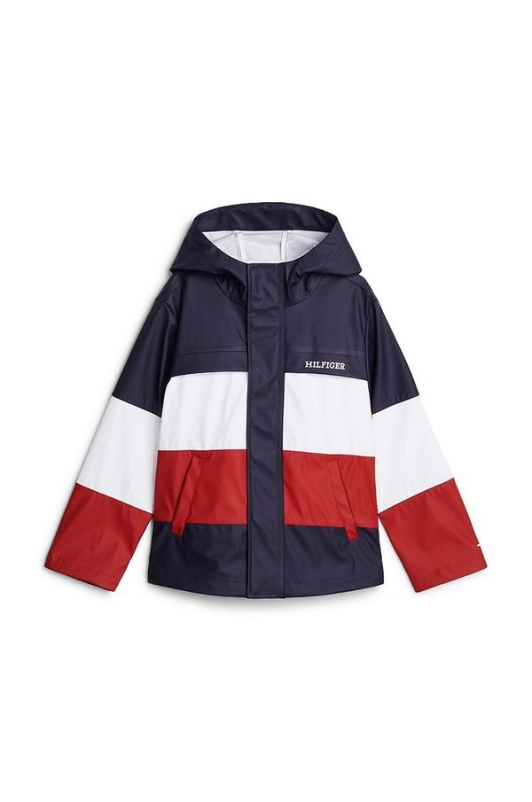 Tommy Hilfiger Dječja jakna Tommy Hilfiger boja: tamno plava, KS0KS00566