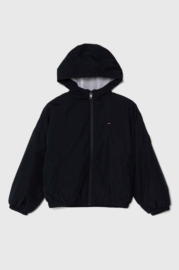 Tommy Hilfiger Dječja jakna Tommy Hilfiger boja: tamno plava