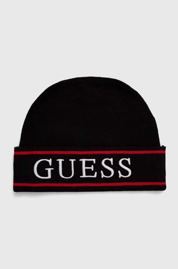 Guess Dječja kapa Guess boja: crna, od tanke pletenine, L4YZ00 Z3GW0