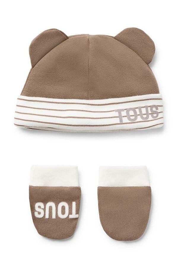 Tous Dječja kapa i rukavice Tous Classic boja: bež, Classic.2101