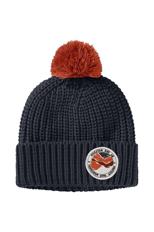 Jack Wolfskin Dječja kapa Jack Wolfskin POMPOM BADGE boja: tamno plava