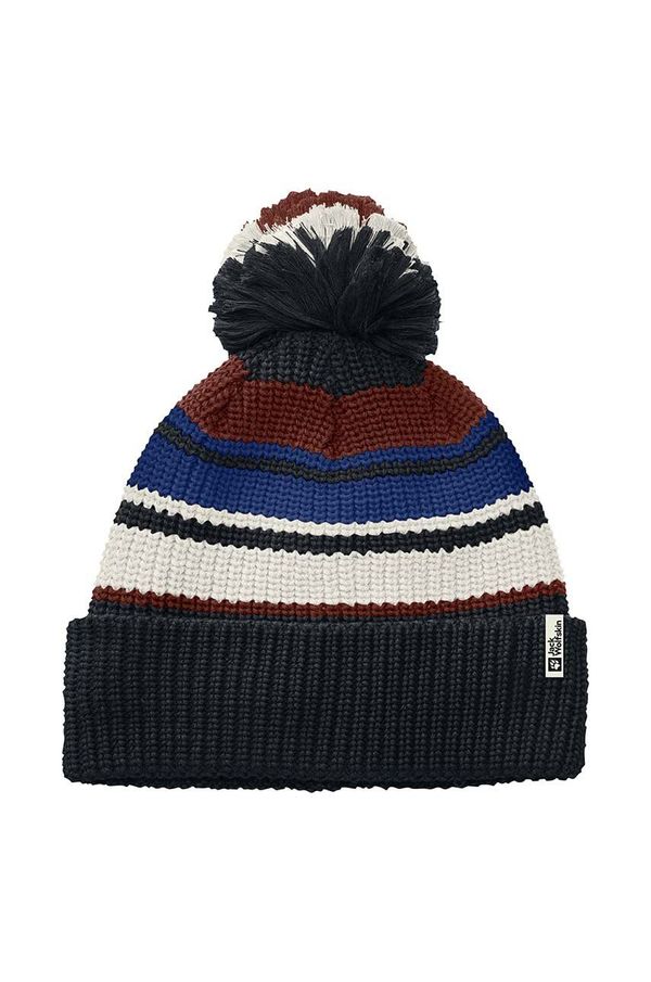 Jack Wolfskin Dječja kapa Jack Wolfskin POMPOM BEANIE boja: tamno plava