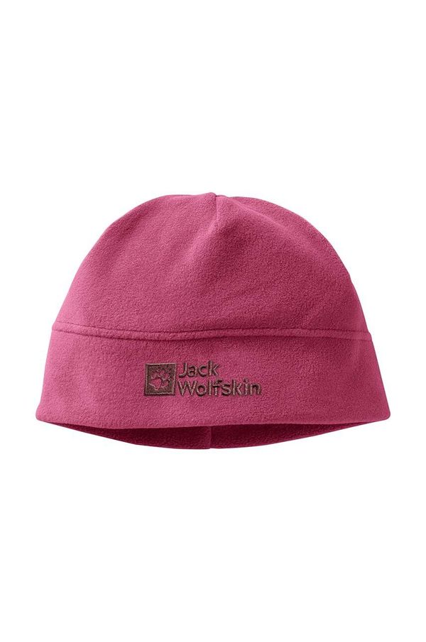 Jack Wolfskin Dječja kapa Jack Wolfskin REAL STUFF BEANIE boja: ružičasta, od tanke pletenine