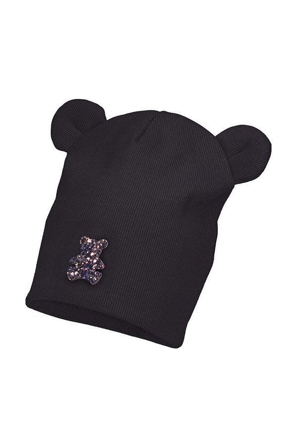 Jamiks Dječja kapa Jamiks DOLARIS boja: crna, od tanke pletenine, JZH130