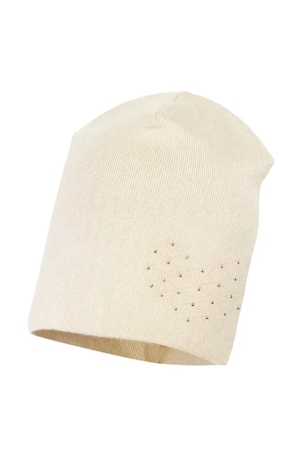 Jamiks Dječja kapa Jamiks SALACIA boja: bež, od tanke pletenine, JWH096