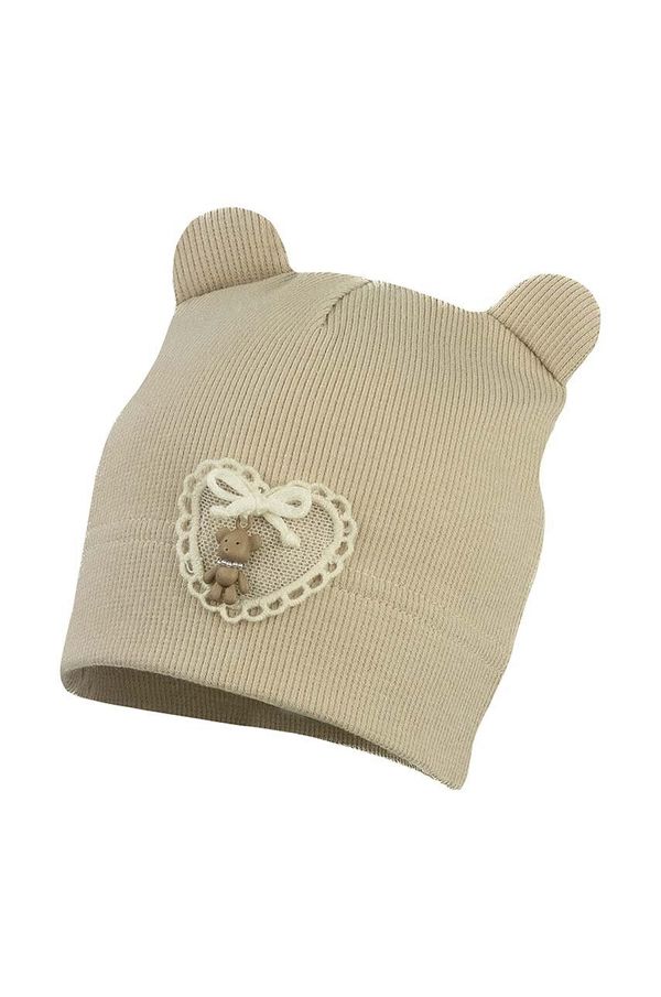 Jamiks Dječja kapa Jamiks SAMUI boja: smeđa, od tanke pletenine