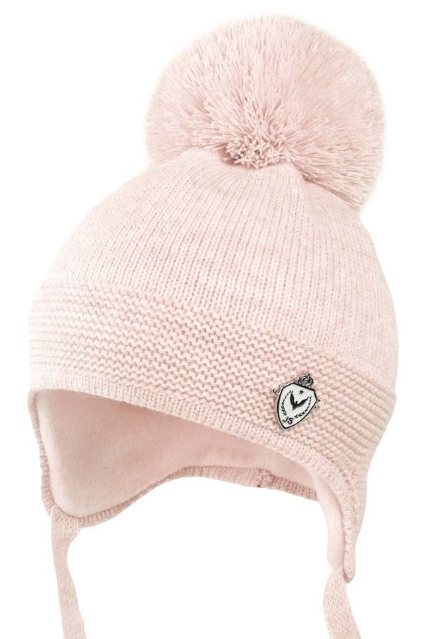 Jamiks Dječja kapa Jamiks TABASCO IV boja: ružičasta, od tanke pletenine, JZH443