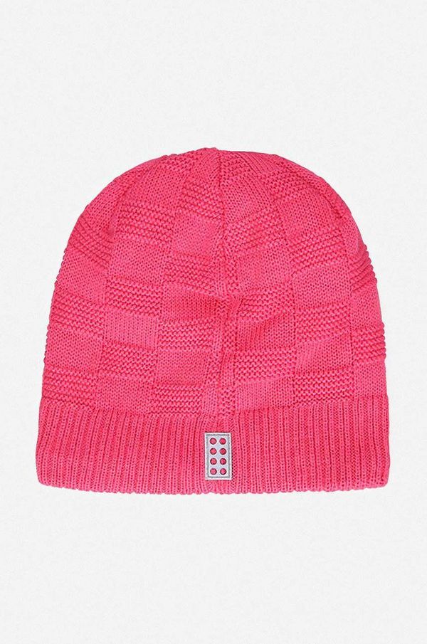 Lego Dječja kapa Lego boja: ružičasta, od tanke pletenine, LEGO® Wear Hat