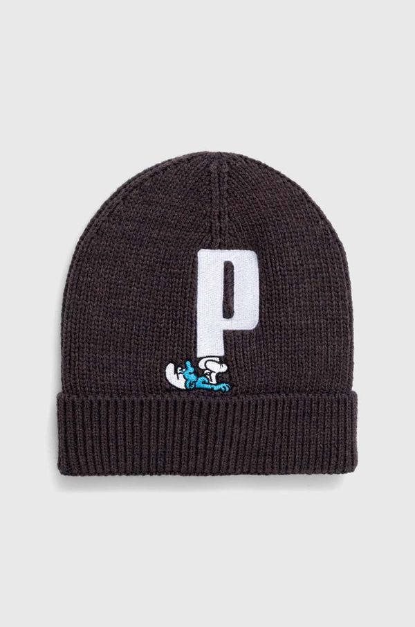 Puma Dječja kapa Puma x THE SMURFS Beanie boja: siva