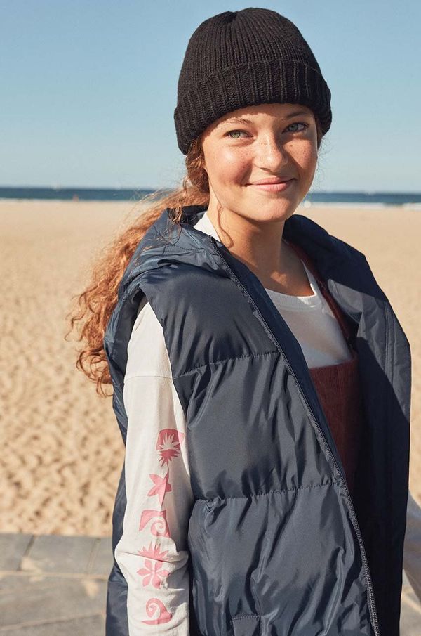 Roxy Dječja kapa Roxy DREAMY SUMMER HDWR boja: crna, od tanke pletenine