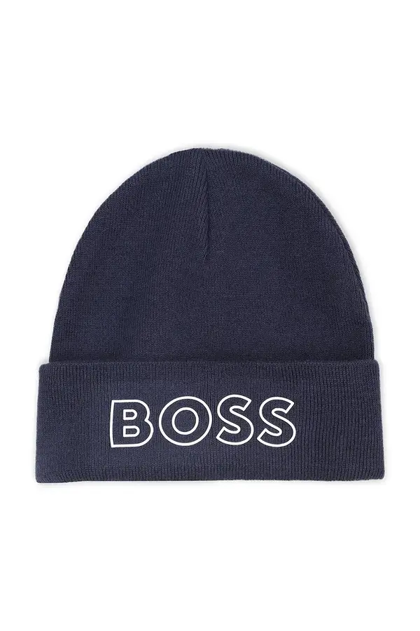 BOSS Dječja kapa s dodatkom vune BOSS
