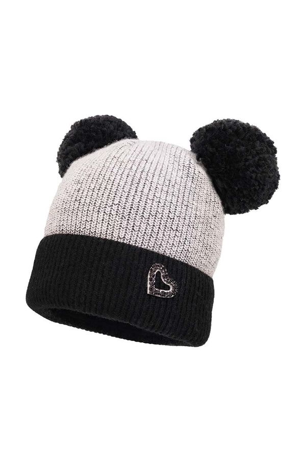 Jamiks Dječja kapa s dodatkom vune Jamiks CACHAREL IVA boja: crna, JZH237