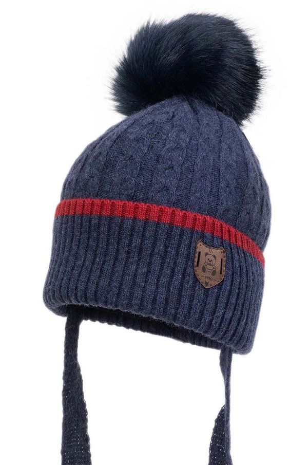 Jamiks Dječja kapa s dodatkom vune Jamiks CONRADO II boja: tamno plava, JZH434