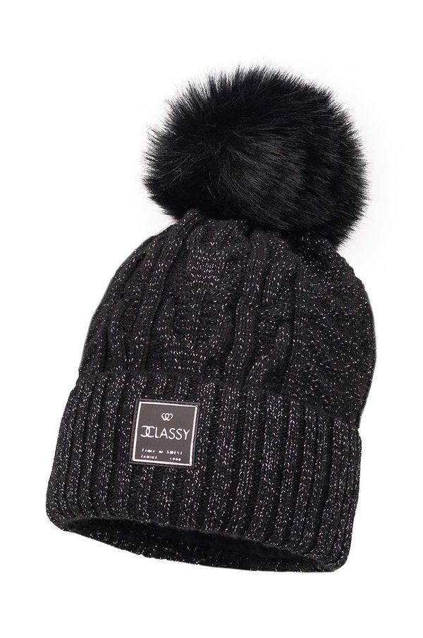 Jamiks Dječja kapa s dodatkom vune Jamiks FEMKE II boja: crna, JZH458