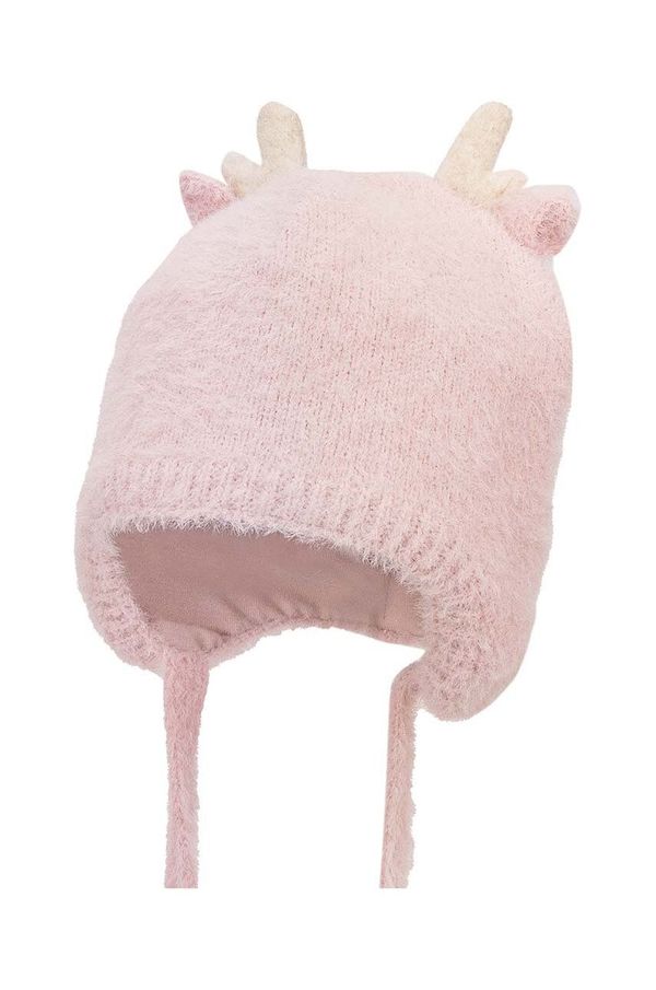 Jamiks Dječja kapa s dodatkom vune Jamiks FIEN boja: ružičasta, JZH028