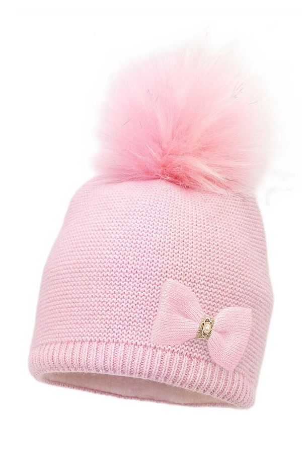 Jamiks Dječja kapa s dodatkom vune Jamiks LYDIE II boja: ružičasta, JZH315