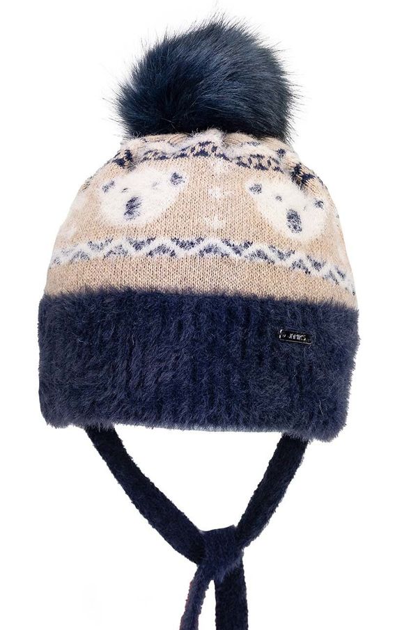 Jamiks Dječja kapa s dodatkom vune Jamiks RENAT II boja: tamno plava, JZH104