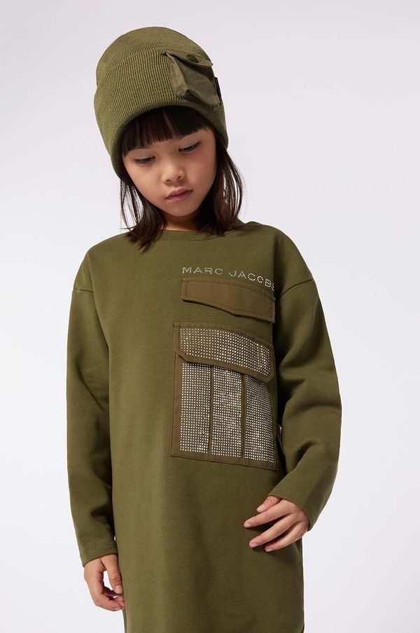 Marc Jacobs Dječja kapa s dodatkom vune Marc Jacobs boja: zelena, W60349