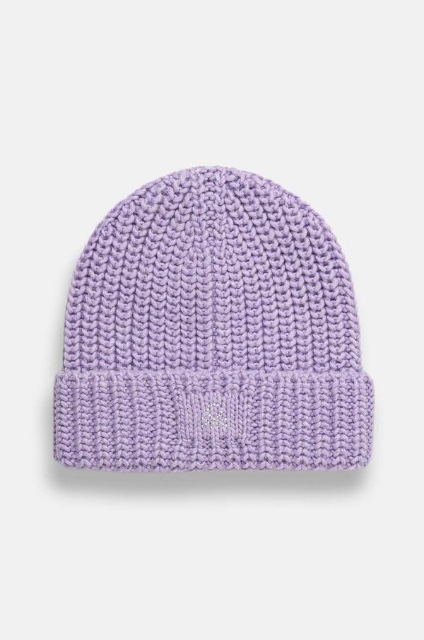 United Colors of Benetton Dječja kapa s dodatkom vune United Colors of Benetton boja: bijela, od debelog pletiva