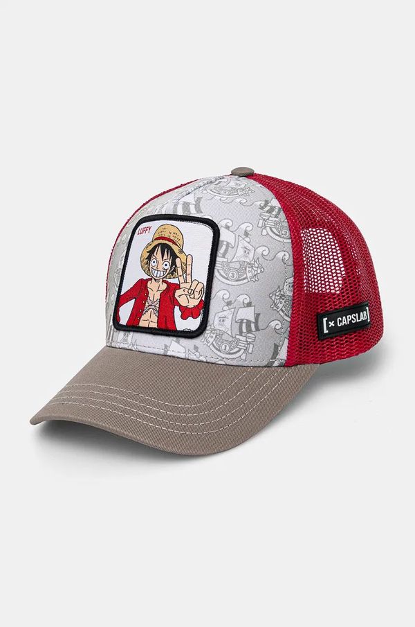 Capslab Dječja kapa sa šiltom Capslab One Piece Capslab Trucker boja: siva, s aplikacijom, CL.OP1.3.LUF1