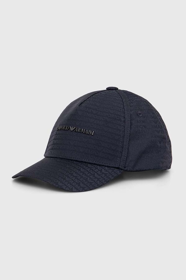 Emporio Armani Dječja kapa sa šiltom Emporio Armani boja: tamno plava, s uzorkom, 404703 4F575