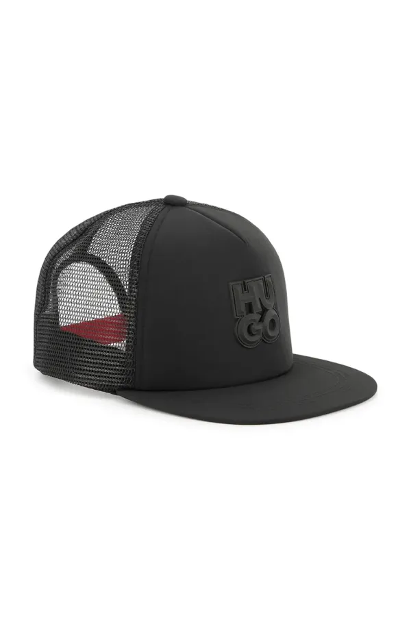 HUGO Dječja kapa sa šiltom HUGO boja: crna, bez uzorka, G00308