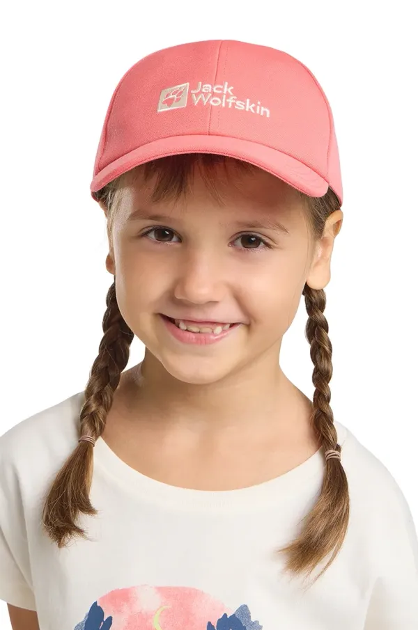 Jack Wolfskin Dječja kapa sa šiltom Jack Wolfskin BASEBALL CAP K boja: ružičasta, bez uzorka, 1901013