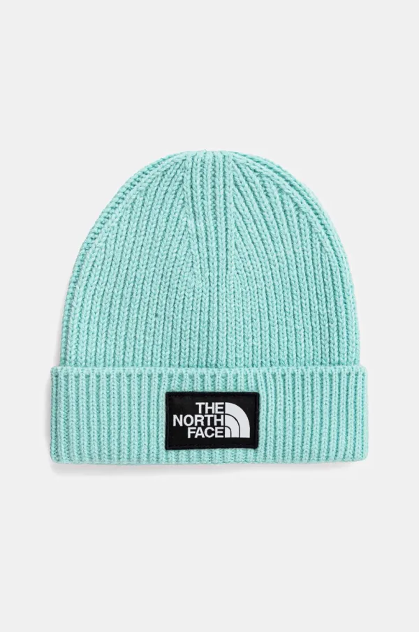 The North Face Dječja kapa The North Face KIDS TNF BOX LOGO CUFFED BEANIE boja: tirkizna, NF0A7WGC6EI1