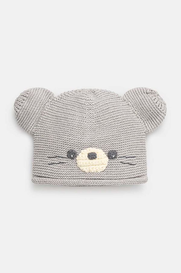 United Colors of Benetton Dječja kapa United Colors of Benetton boja: siva, od tanke pletenine, 6VEEAA00P