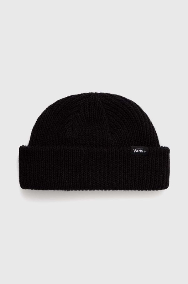 Vans Dječja kapa Vans Core Basic Beanie boja: crna, od debelog pletiva, VN000J5UBLK1