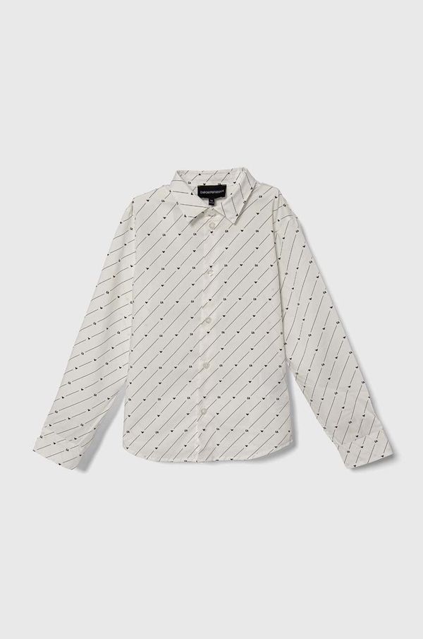 Emporio Armani Dječja košulja Emporio Armani boja: bijela