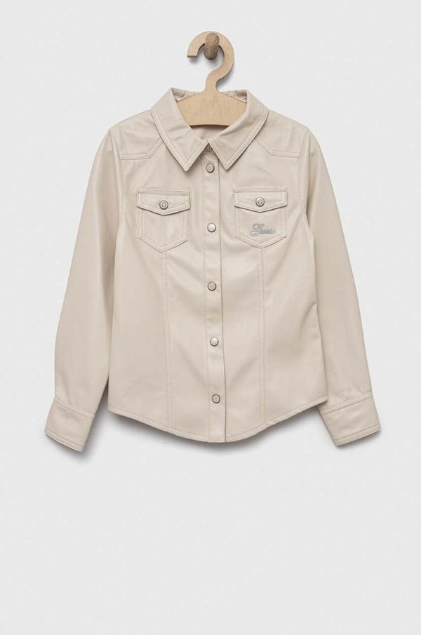 Guess Dječja košulja Guess boja: bež