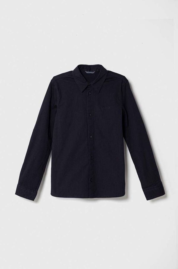 Guess Dječja košulja Guess boja: tamno plava