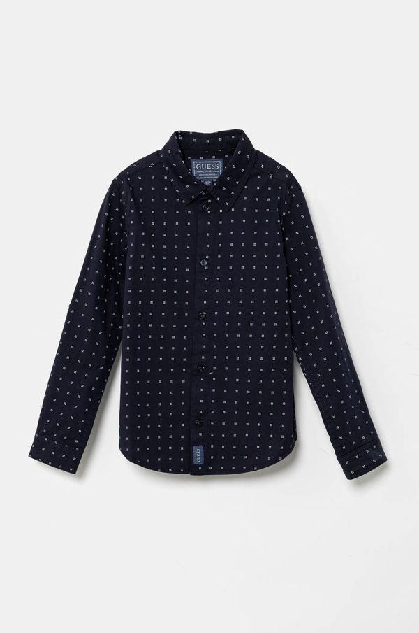 Guess Dječja košulja Guess boja: tamno plava, L5RH04 WE5W0