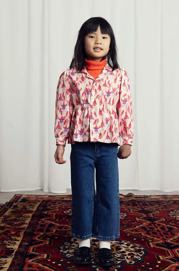 Mini Rodini Dječja košulja Mini Rodini Fuchsia