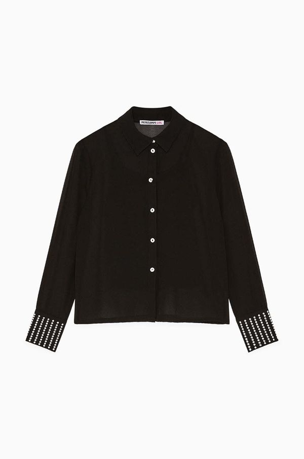 Patrizia Pepe Dječja košulja Patrizia Pepe boja: crna, 7C0252