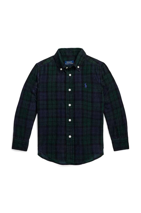 Polo Ralph Lauren Dječja košulja Polo Ralph Lauren boja: tamno plava, 322878883001