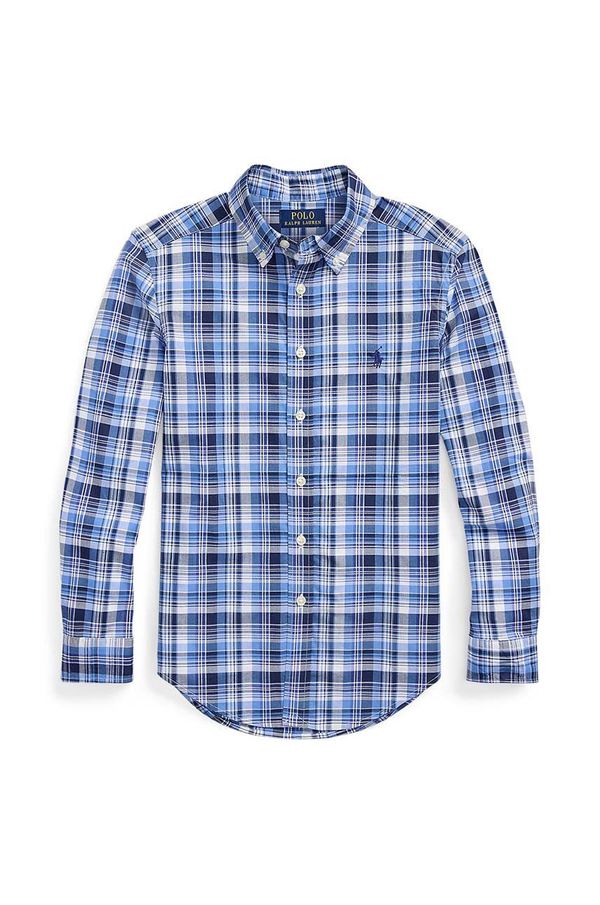 Polo Ralph Lauren Dječja košulja Polo Ralph Lauren boja: tamno plava, 323862260032