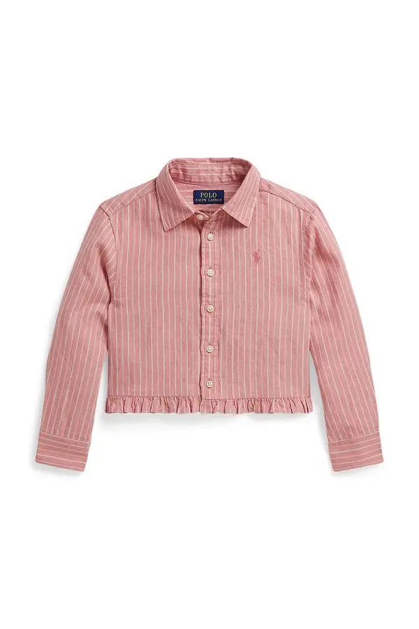 Polo Ralph Lauren Dječja košulja s dodatkom lana Polo Ralph Lauren