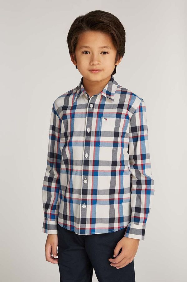 Tommy Hilfiger Dječja košulja Tommy Hilfiger boja: bež, KB0KB09169