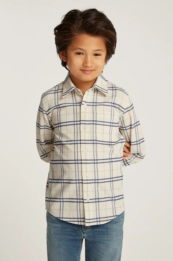 Tommy Hilfiger Dječja košulja Tommy Hilfiger boja: bež, KB0KB09338