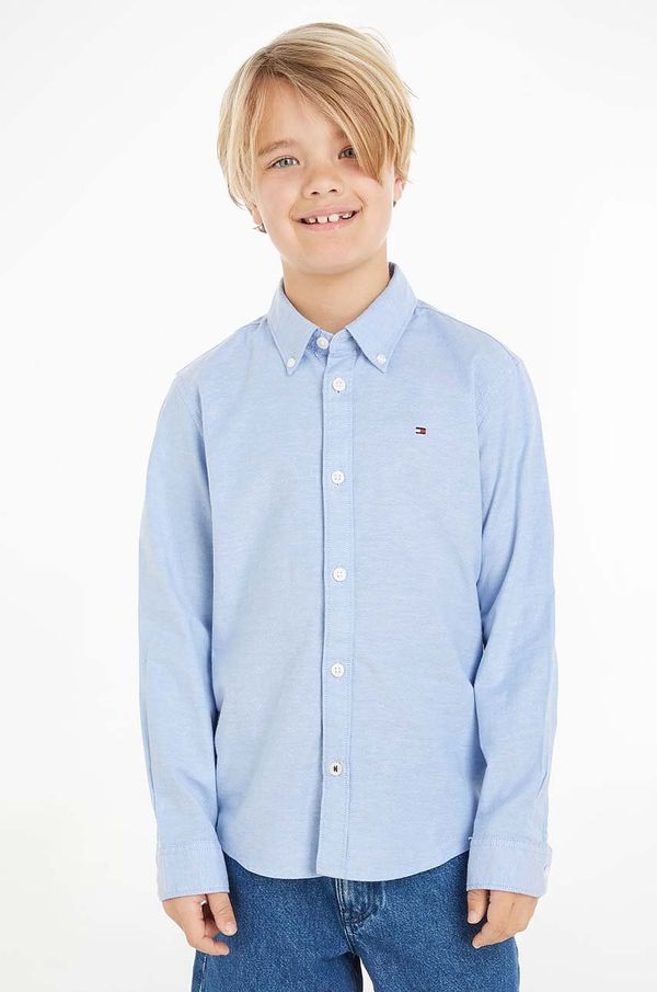Tommy Hilfiger Dječja košulja Tommy Hilfiger boja: plava, KB0KB06964