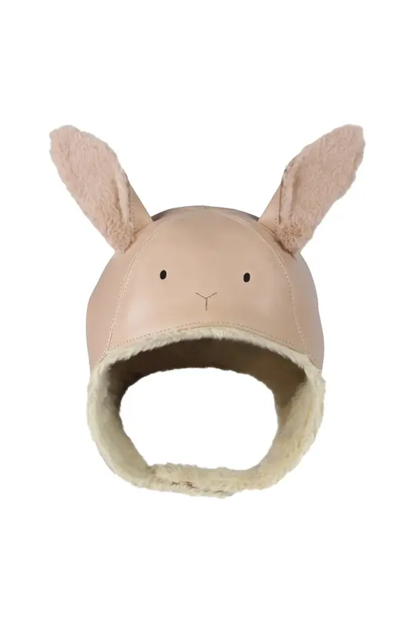 Donsje Dječja kožna kapa Donsje Kapi Exclusive Hat Fluffy Bunny