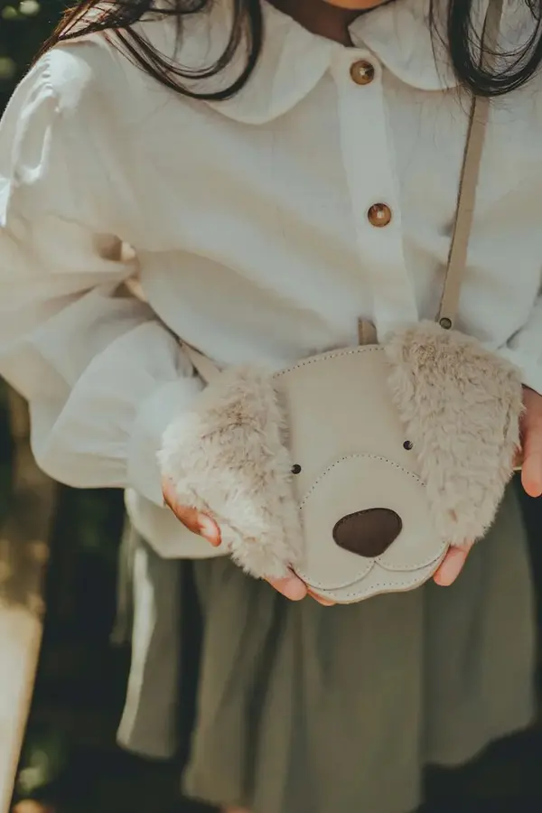 Donsje Dječja kožna torba Donsje Britta Exclusive Purse Golden Retriever