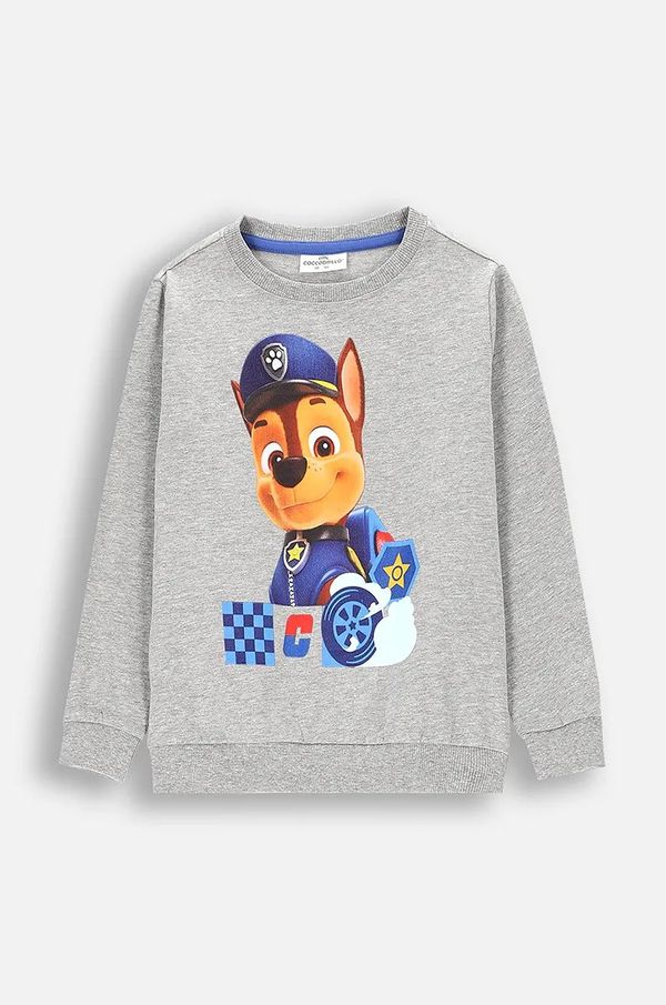 Coccodrillo Dječja majica dugih rukava Coccodrillo boja: siva, s tiskom, LICENCE BOY
