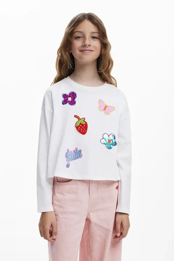 Desigual Dječja majica dugih rukava Desigual