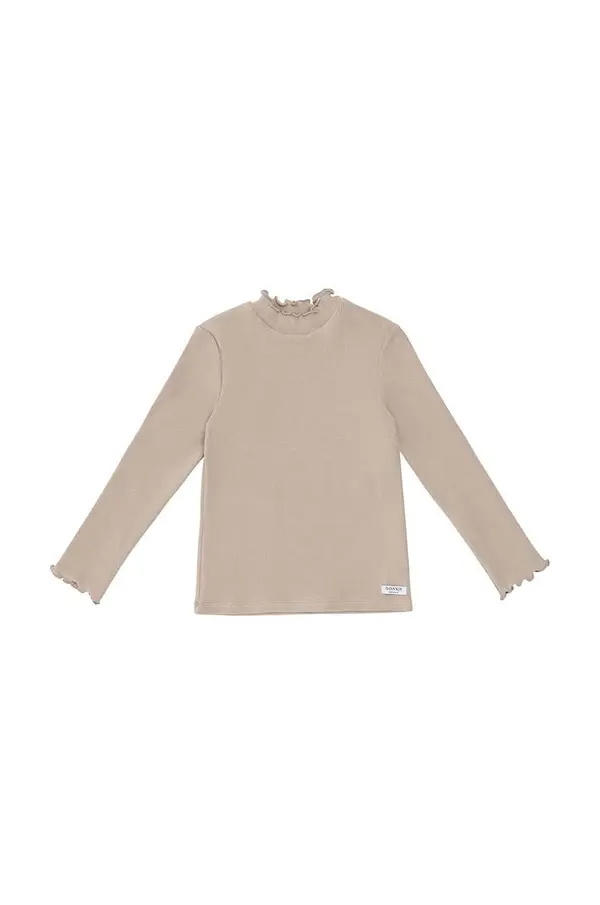 Donsje Dječja majica dugih rukava Donsje Wonsy Shirt boja: bež, s poludolčevitom, 4089800